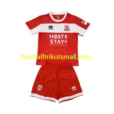 Fußballtrikots Middlesbrough Kinder 2024-2025 Kurzarm Heimtrikotsatz kaufen